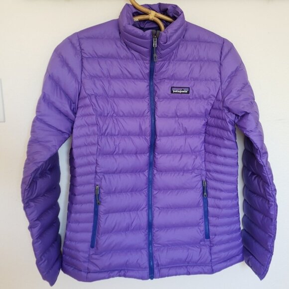 Patagonia Down Sweater Puffer Jacket in Purple Womens Medium - Picture 6 of 6